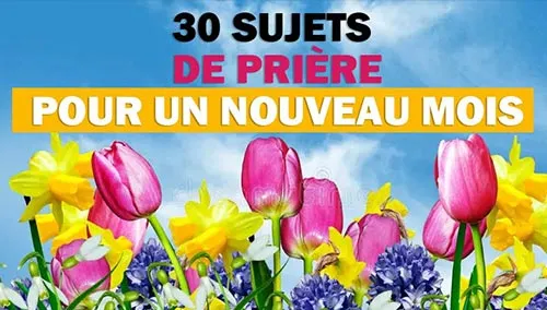 30 points de prière pour le nouveau mois